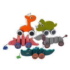 KesB 造型拉繩玩具5件組 KBS1504SET, 隨機出貨