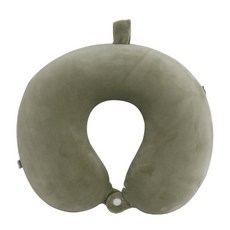 記憶海綿U型頸枕, 綠色 (TH0030)