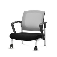 체어포커스 슬라이딩 좌식의자 C530, 블랙(팔걸이) + 그레이(등받이) + 고급 블랙(방석), 1개