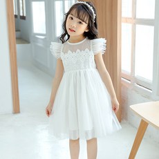 Noble Angel 女童刺繡夏季連身裙 No 4166