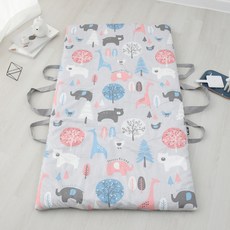 보떼하우스 통째로 빨아쓰는 95도 모달 피그먼트 리버서블 유아 패드, 주주파크 블루, 1개