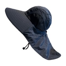 에이팀 챙이 큰 아웃도어 등산 모자, 블랙