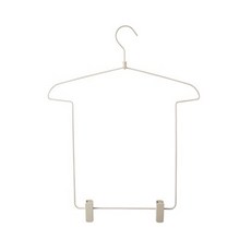 모던앳 철제 한벌 디피 옷걸이, 크림화이트, 1개