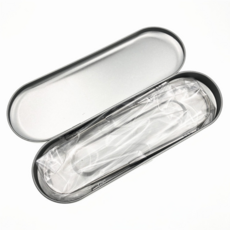 金屬舌苔清潔器 2入+收納盒組 30g, 1套