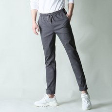 BLUEFORCE 男款 SUEKIN 鬆緊帶棉質基本版型九分彈力褲