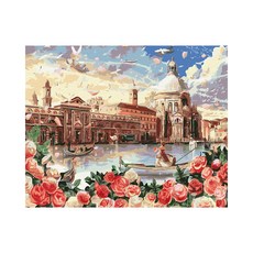 Play about 威尼斯宮殿 DIY數字油畫組 40 x 50 cm, 混合色, 1個
