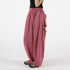 韓國 UMM 女款木匠風寬版運動褲