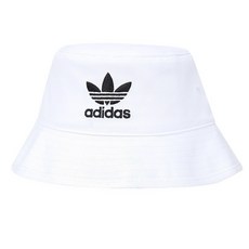 adidas 愛迪達 AC BUCKET HAT 漁夫帽 時尚帽子, 白色, 1入