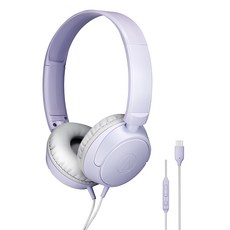오디오테크니카 C타입 유선 경량 헤드폰, 라이트 바이올렛, ATH-S120C