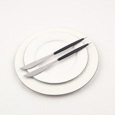 Bogen Montblanc 可愛餐具餐刀, 2個, 黑色