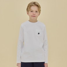 BEVERLY HILLS POLO CLUB 比佛利保羅 兒童基本款口袋長袖T恤