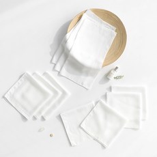 moms nature 嬰幼兒用竹製方形壓花手帕 10入