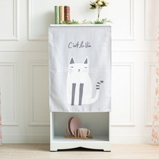 JSMOM 簡易魔鬼氈遮光迷你窗簾, 05.雀斑貓