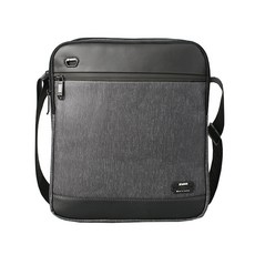 Leastar 男性 Lucifer 郵差包 斜背包 LS19913, 黑色