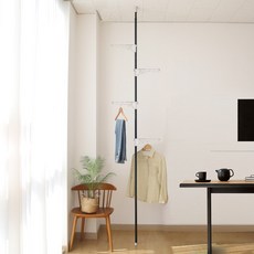 Divert 標準桿式衣架 4F, 黑色 + 白色