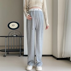 언헤브 루즈 와이드 임산부 팬츠