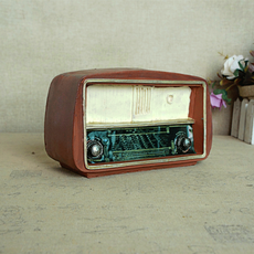 TCR 復古風 復古收音機模型 居家裝飾品, 混合色