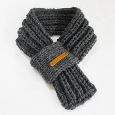 針織圍巾DIY組, 1個, 4393深灰色
