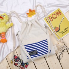 Rich Ocean 帆布抽繩學生後背包