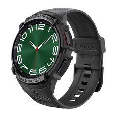 Spigen Galaxy Watch 錶帶一體式保護殼 堅韌裝甲 Pro, 黑色, 1個