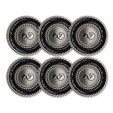 東大門鈕扣王 Dona 鈕扣 18mm, 鎳色BK, 6個