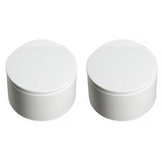 按壓式桌上型垃圾桶, 白色的, 2個