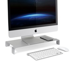 모노큐브 모니터 받침대, 메탈실버, 1개