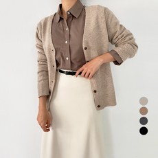 Babbling Brook 女款羊毛V領針織開襟衫