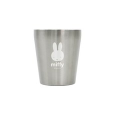 Kitchen U 幼兒用米菲304不鏽鋼雙層杯, 銀色, 250ml, 1個