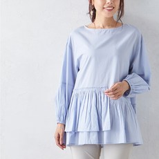 SHONAGON 印度棉多層次傘狀襯衫