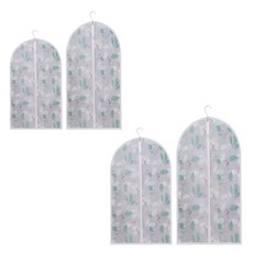 波希米亞風圓形衣櫃服飾衣物防塵套 花瓣 中號2入 + 大號2入組, 1套