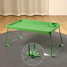 조이풀 미끄럼방지 접이식 베드테이블, 그린