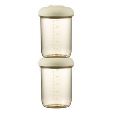 foogo 孩童Premium Neutral系列PPSU副食品密封保鮮罐, Neutral Green, 250ml, 2個