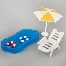 allode 游泳池陽傘納骨塔迷你道具組, 03 黃色