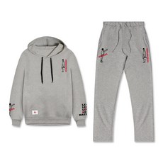 刷毛長袖連帽T+長褲組
