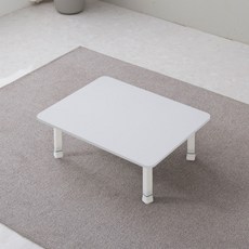 折疊式彩色桌 4段高度調節桌腳, 白色(白色邊框) 亮面