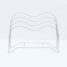 CleanArt Plus 不銹鋼切菜板托盤存儲架中的裝飾, 銀, 2個