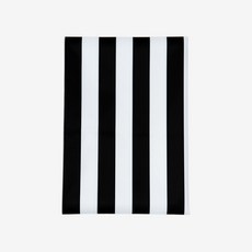 Derhappy 雙面印花防水布料, Striped Black, 1入