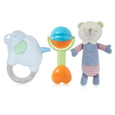 greenlife 孩童搖鈴玩偶 3入組, 混色