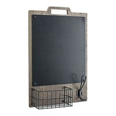 벽걸이 인테리어 게시판 블랙보드 칠판 그레이, 나무