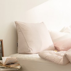 퓨어슬립 슈크림 삼각 등받이 쿠션, BEIGE