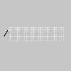 마켓플랜 인테리어 네트망 120x30cm, 화이트, 1개