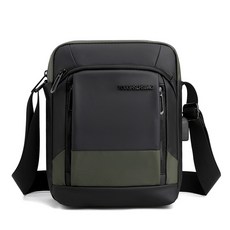 男款簡約側背包 MB009, 卡其色