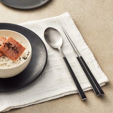 핀티녹스 스시 수저세트, 네로, 숟가락 + 젓가락, 1세트