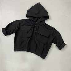 Uvely 兒童休閒日常連帽防風外套 Anorak 防風外套