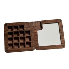 Bellian 水彩壓克力木盒調色盤 基本款 胡桃木, 15格, 1個