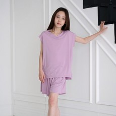 V領無袖學生上下裝套裝