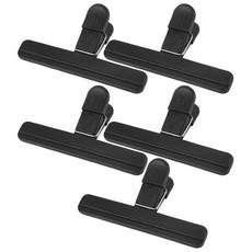 BRINGN 大型密封袋夾, 黑色, 5個