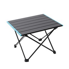 PDS스포츠 피크닉과 캠핑 겸용 접이식 미니 테이블 B, 블루 + 블랙