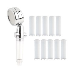 Homelike Premium 5way 水壓控制按摩過濾器淋浴 + 過濾器 10 件套, 單色, 1組